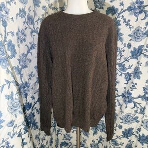 Barbour Men's Dark Brown Crewneck Sweater